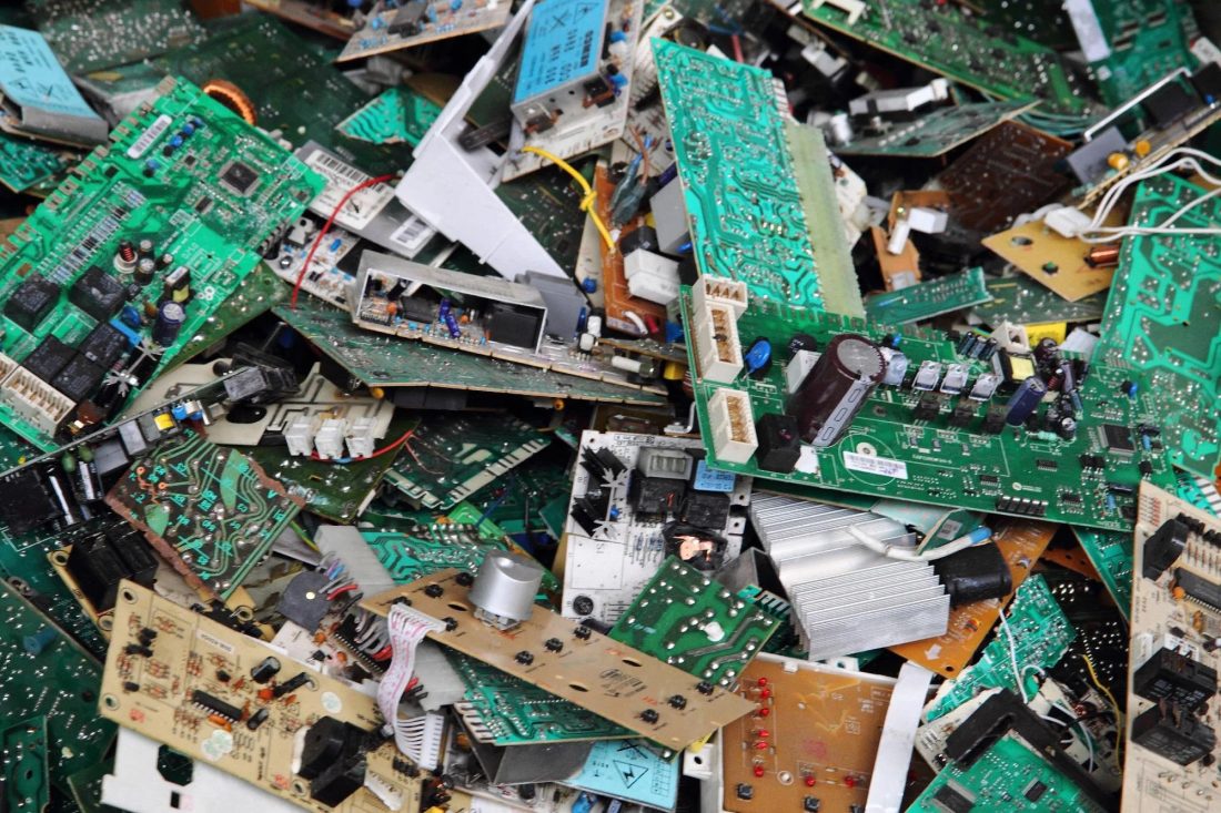 Mixed circuit boards photographed at our Johannesburg branch